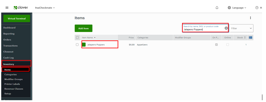 Clover - Menu Management Guide – Checkmate