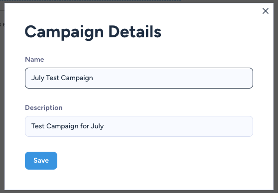 Campaign Details
