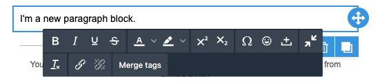 Paragraph block