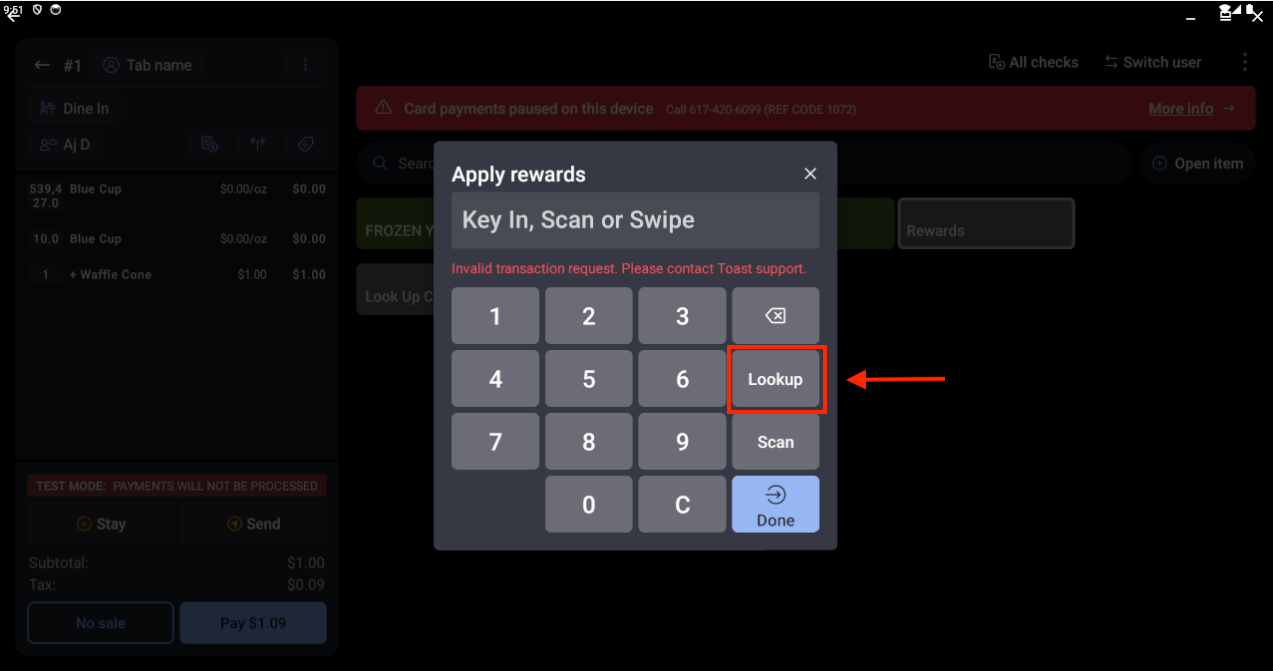 Manual lookup by email or phone number